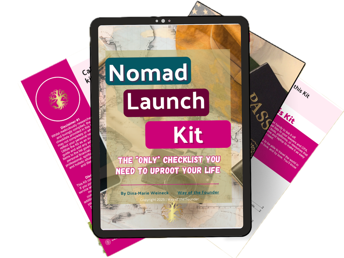 the Nomad Launch Kit. Digital Nomad Starter Kit. Digital Nomad Checklist. Digital Nomad Packing List